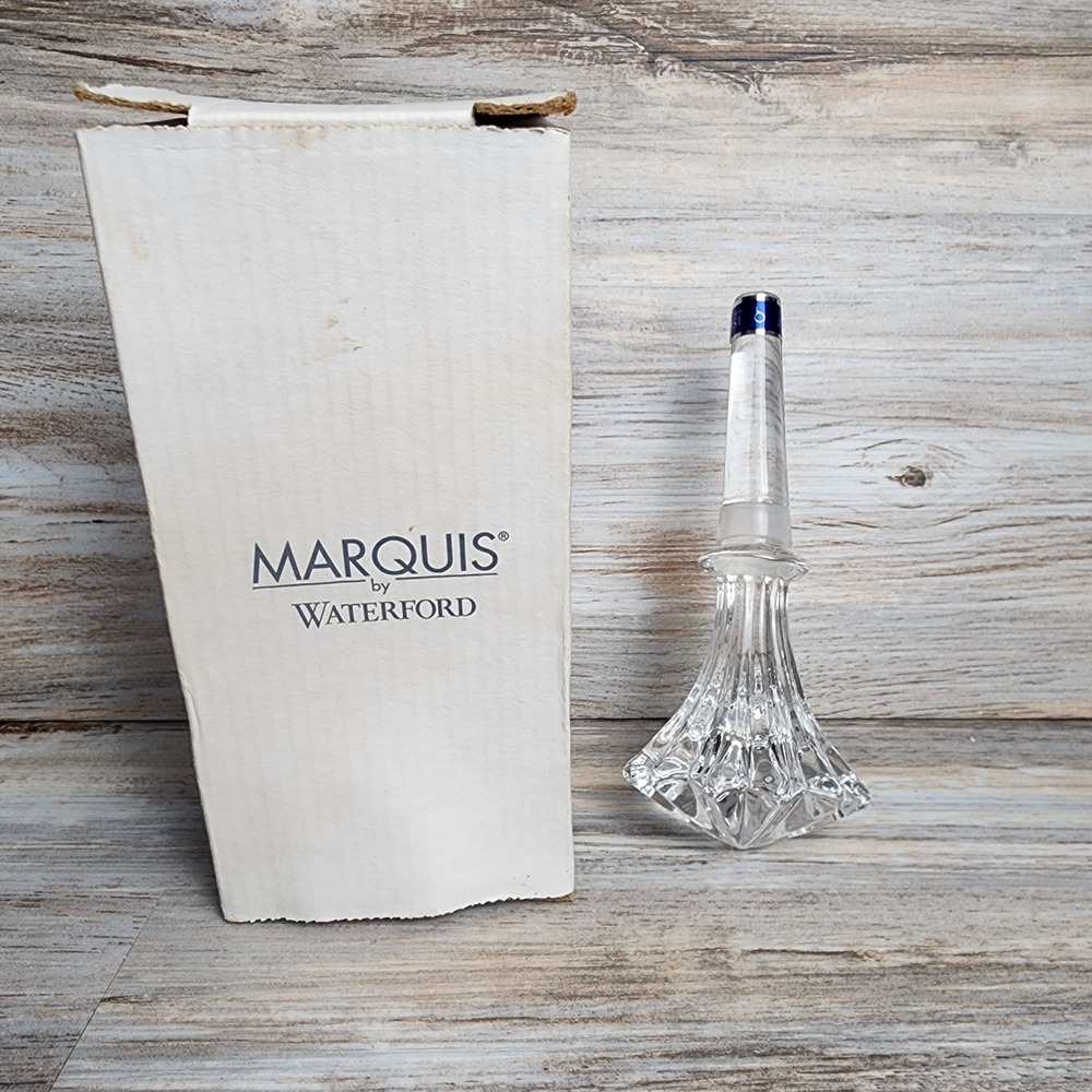 Marquis by Waterford Brookside Crystal Wine Stopper Fluted Glass Barware 666965